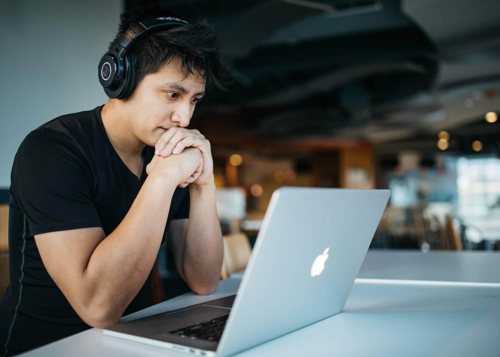 Student checking admission test results